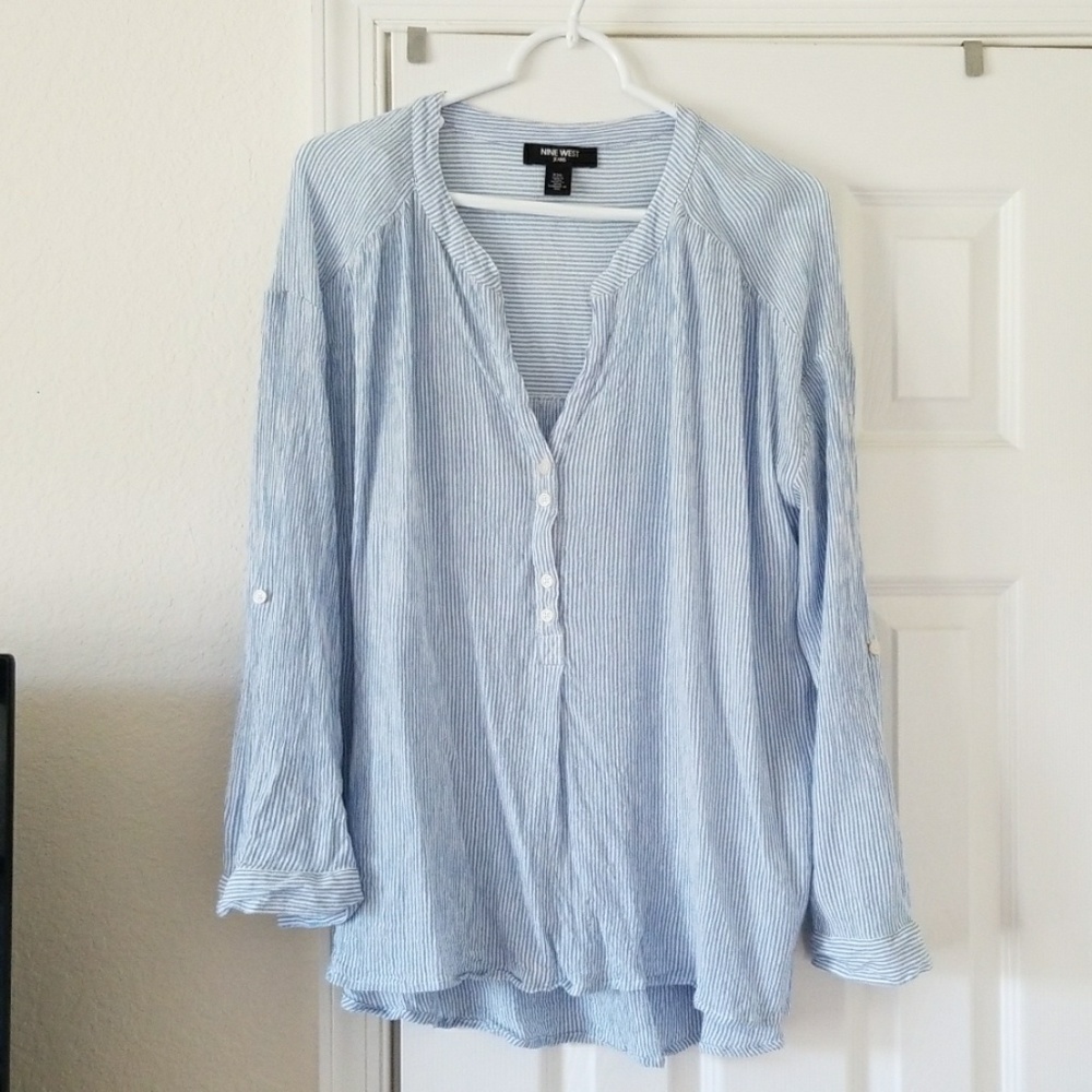 Seersucker top